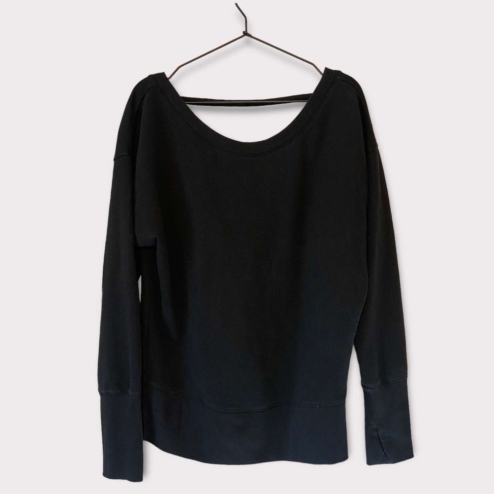Victorias Secret Sport VSX Sweatshirt Open Back Black Size Medium